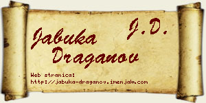 Jabuka Draganov vizit kartica